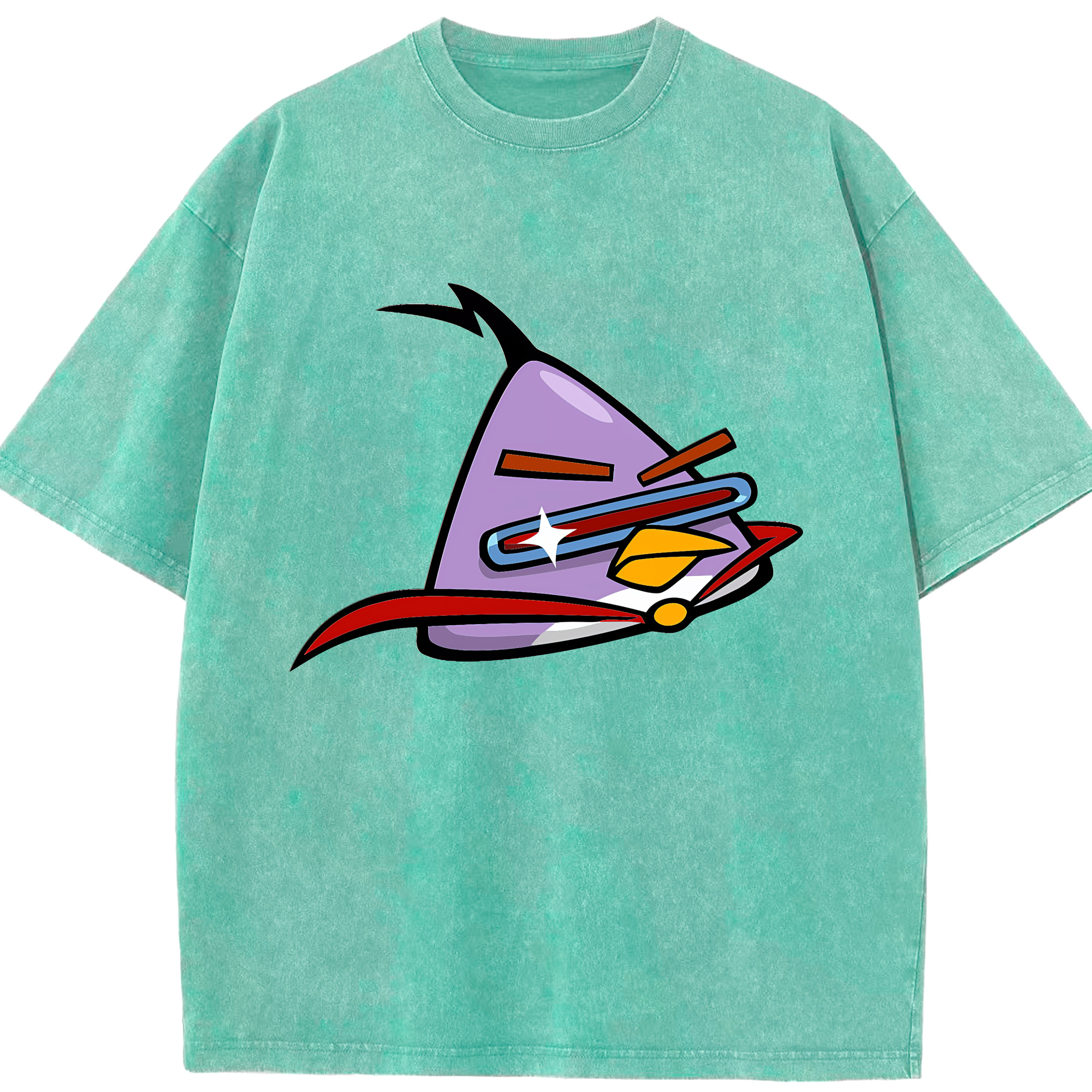 （画像用） Angry Birds アングリーバード 綿100% ヴィンテージ風 半袖Tシャツ（フロントプリント）